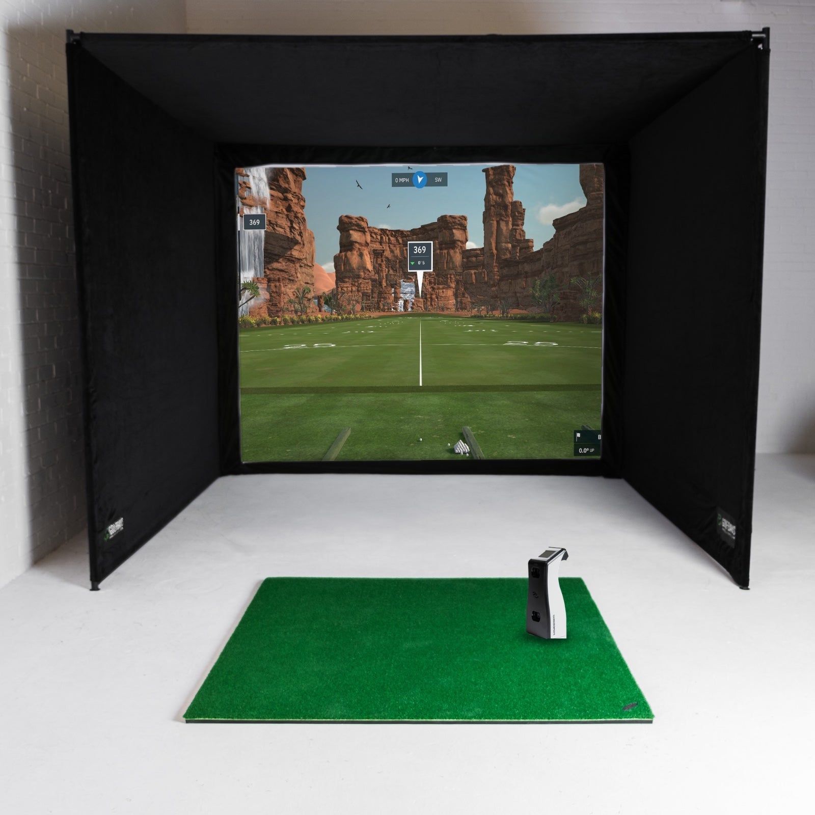 Bushnell Launch Pro sisäkäyttöön tarkoitettu SimBox-kotigolfsimulaattorin täyspaketti